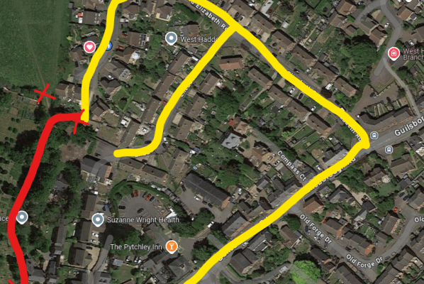 Crown Lane Footpath diversion