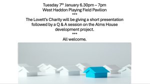 Lovett's Charity Alms House project update